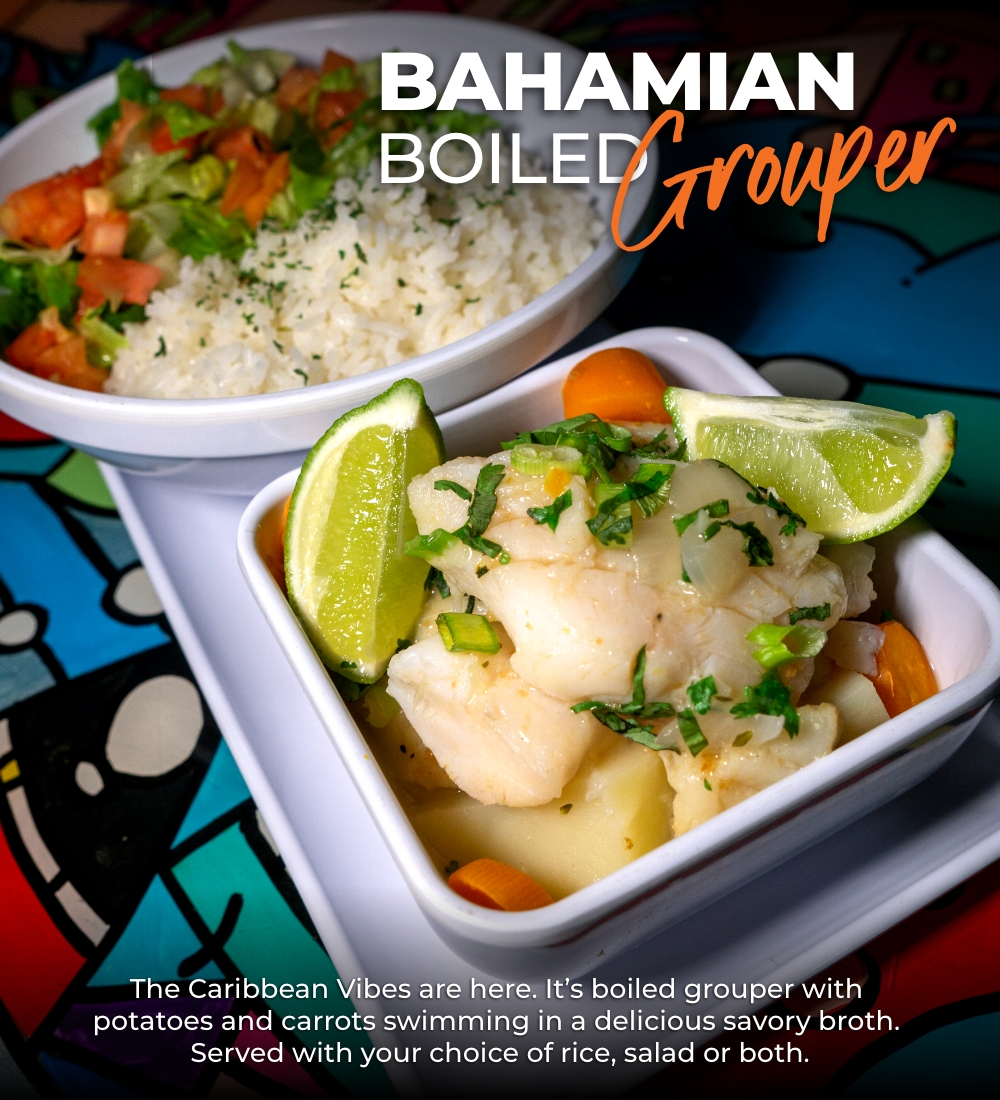 Caribbean Boiled Grouper
